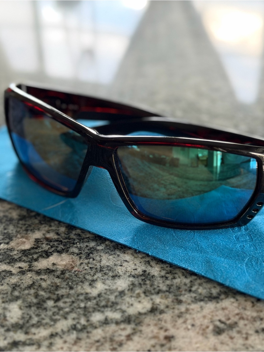 Cost Del Mar Tuna Alley Tortoise Green Mirror Glass Polarized Sunglasses
